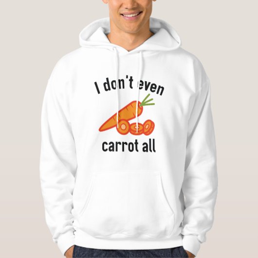 Veste À Capuche Je ne fais même pas la carotte (Devant)