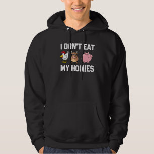 Veste À Capuche Je ne mange pas mes maisons Vegetarian Vegan