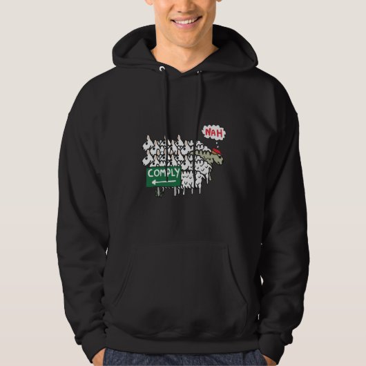Veste À Capuche Je Ne Me Conforme Pas (Devant)