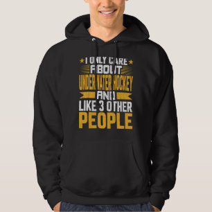 Veste À Capuche Je Ne Me Soucie Que Du Hockey Sous-Marin Et Comme