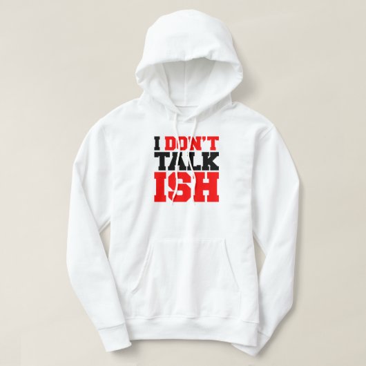 Veste À Capuche Je ne parle pas ISH (Design devant)