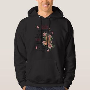 Veste À Capuche Je Ne Peux Imaginer Le Violon Fleur Papillon Jésus