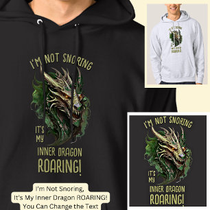 Veste À Capuche Je ne ronfle pas C'est mon dragon intérieur qui ru