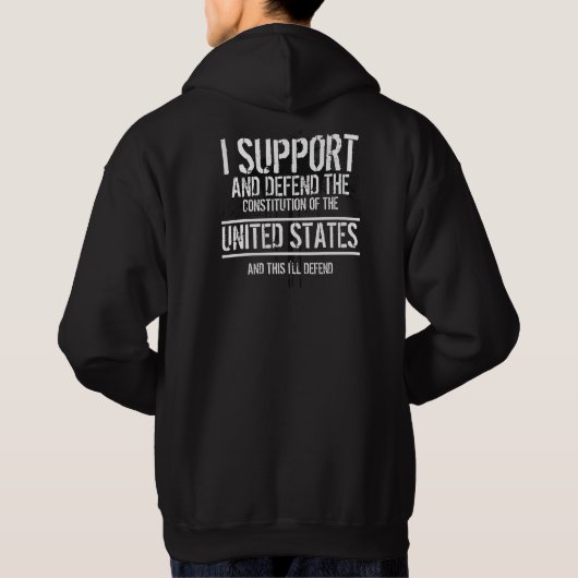 Veste À Capuche Je ne sers personne (Dos)