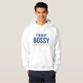 Veste À Capuche Je ne suis pas Bossy (Devant entier)