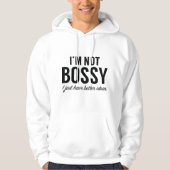 Veste À Capuche Je ne suis pas Bossy (Devant)