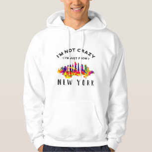 Veste À Capuche Je ne suis pas fou, je viens de New York