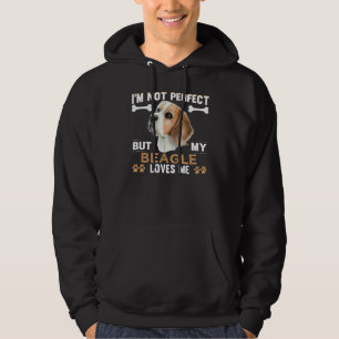 Veste À Capuche Je ne suis pas parfait mais mon Beagle m'aime prop