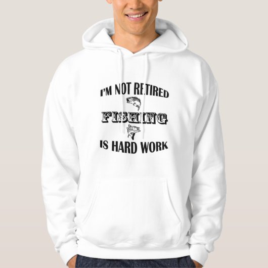 Veste À Capuche Je ne suis pas retraité (Devant)