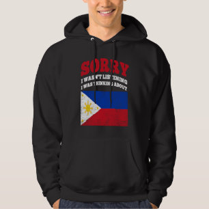 Veste À Capuche Je n'écoutais pas, je pensais aux Philippines
