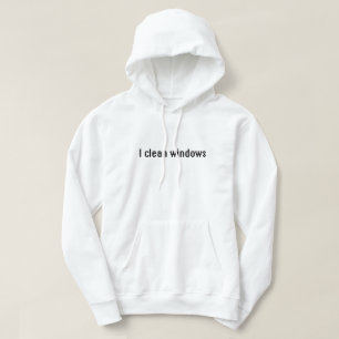 Veste À Capuche Je nettoie les fenêtres