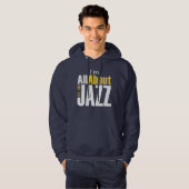 Veste À Capuche Je parle du Sweatshirt à capuche de jazz (Devant entier)