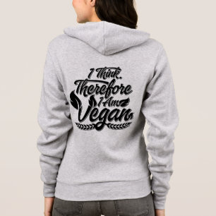 Veste À Capuche Je Pense Que Je Suis Vegan.