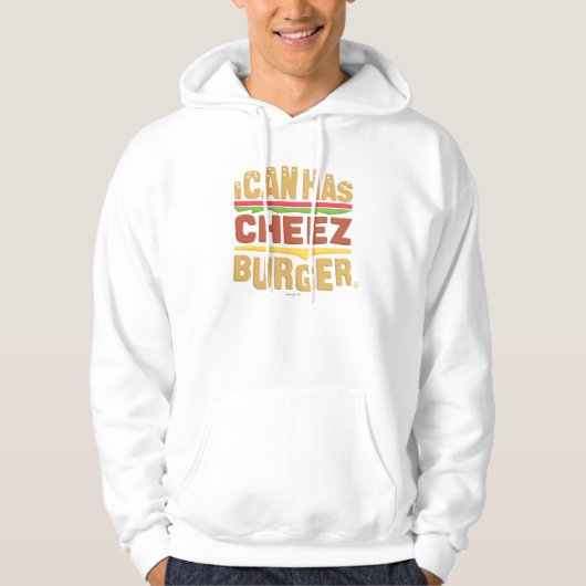 Veste À Capuche Je peux a Cheezburger (Devant)