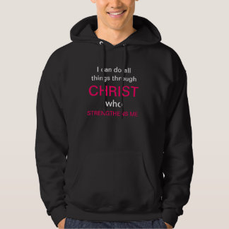 Veste À Capuche "Je peux faire tout des choses par le Christ…"