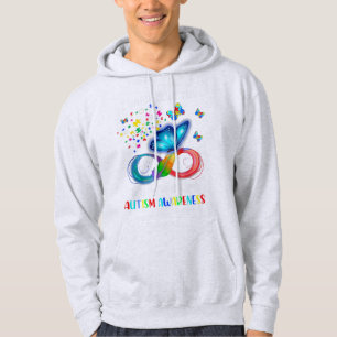 Veste À Capuche Je Porte Du Bleu Pour La Famille De Sensibilisatio