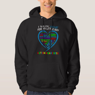 Veste À Capuche Je Porte Du Bleu Pour Ma Petite Sensibilisation su