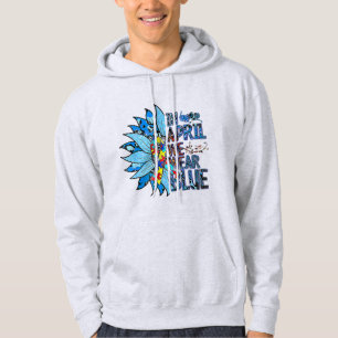 Veste À Capuche Je Porte Du Bleu Pour Mon Frère Sensibilisation su