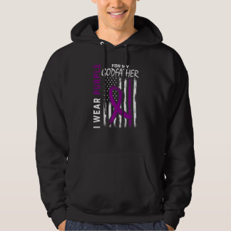 Veste À Capuche Je Porte Du Violet Pour Mon Parrain Sensibilisatio