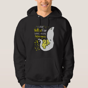 Veste À Capuche Je Porte Jaune Pour Les Ailes Sarcome Sensibilisat