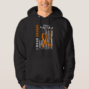 Veste À Capuche Je Porte Orange Pour Ma Mère Sclérose En Plaques