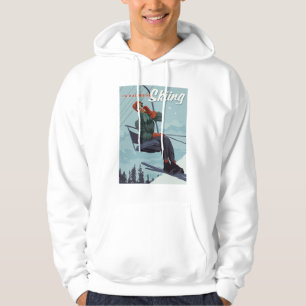 Veste À Capuche Je préfère skier Imprimer