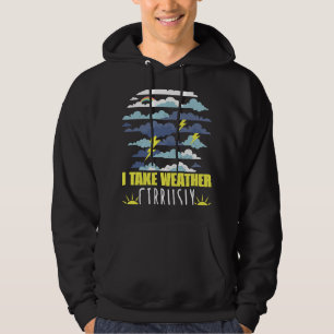 Veste À Capuche Je prends Météo Cirrustique Météorologue Météorolo
