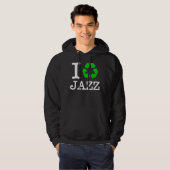 Veste À Capuche Je Recycle Le Jazz (Devant entier)