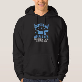 Veste À Capuche Je regarde les avions et ignore les avions Air  
