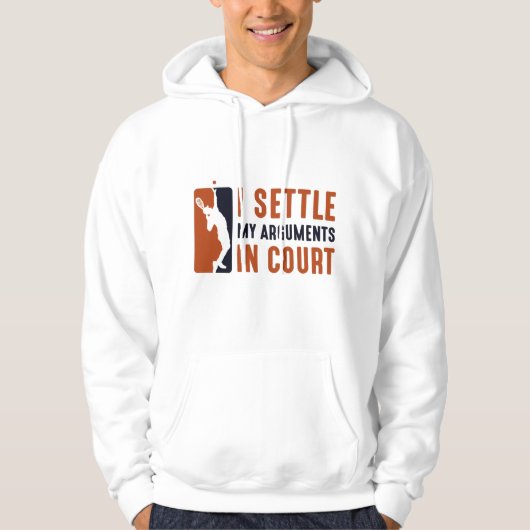 Veste À Capuche Je règle mes différends au tribunal (Devant)