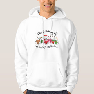 Veste À Capuche Je rêve de ce genre de Noël blanc