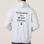 Veste À Capuche Je rêve d'un Noël noir (Dos)