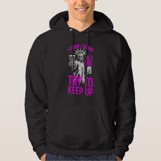 Veste À Capuche Je Sais Que Je Jette Comme Une Fille Essaie De Gar