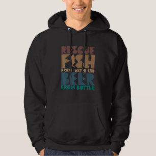 Veste À Capuche Je sauve des poissons de l'eau et de la bière des