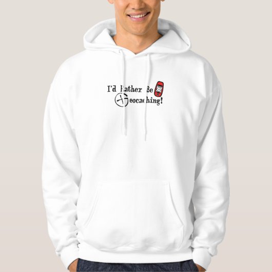 Veste À Capuche Je serais plutôt Geocaching (Devant)