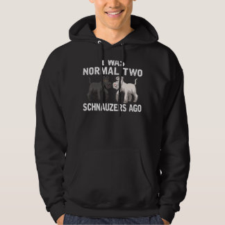 Veste À Capuche Je Suis 2 Schnauzers Passé Normal Schnauzers Chien