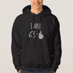 Veste À Capuche Je Suis 65 Plus 1 Doigt Du Milieu Pour Un Annivers