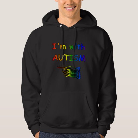 Veste À Capuche Je Suis Autiste (Devant)
