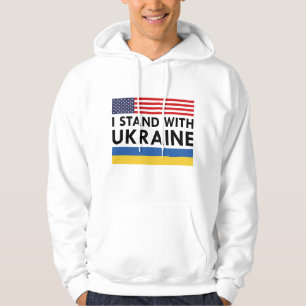 Veste À Capuche Je Suis Avec Ukraine USA