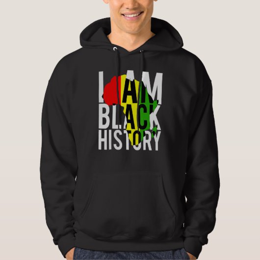 Veste À Capuche Je Suis Black History Mois African American Pride (Devant)