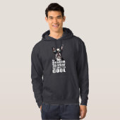 Veste À Capuche Je suis Cool Boston Terrier (Devant entier)