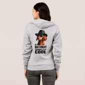 Veste À Capuche Je suis Cool Dachshund (Dos entier)