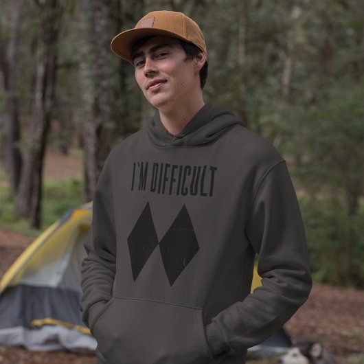 Veste À Capuche Je suis difficile Ski hiver amusant Double Diamant