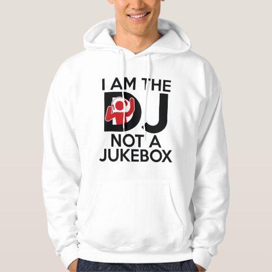 Veste À Capuche Je Suis DJ Pas Un Jukebox (Devant)