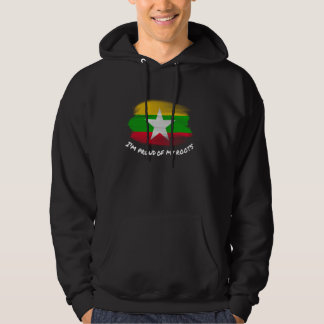 Veste À Capuche Je suis fier de mes racines - Drapeau vintage Myan