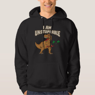 Veste À Capuche Je Suis Inarrêtable TRex Funny Short Dinosaur Arm