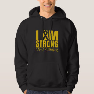 Veste À Capuche Je suis - je suis un survivant - Cancer fort