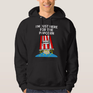 Veste À Capuche Je suis juste ici pour le pop-corn