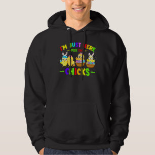 Veste À Capuche Je suis juste ici pour les oeufs de Pâques de poul