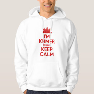 Veste À Capuche Je suis Khmer Je ne peux pas garder le calme